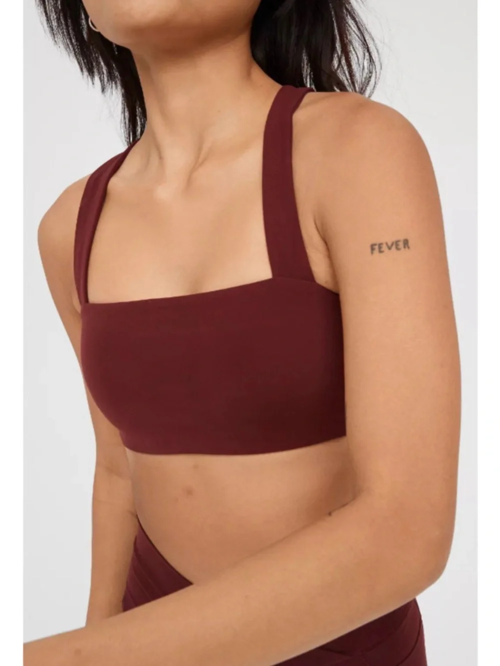 Offline by Aerie Real Me Xtra Square Neck Workout Active Running Yoga Sports Bra - Picture 1 of 5